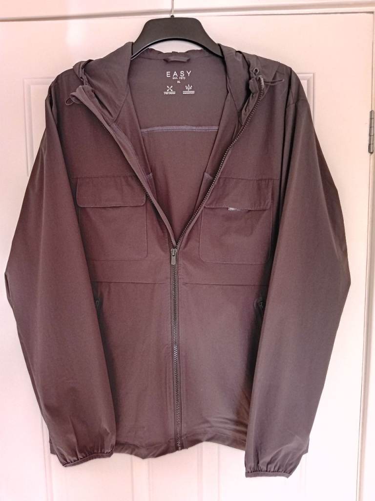 Dark Grey Showerproof Hooded Jacket (XL)