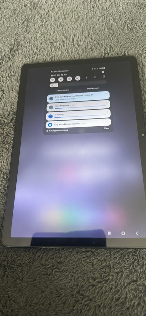 Samsung A9+ tablet with 5g 