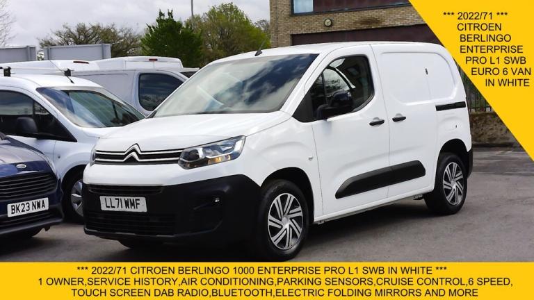 2022 Citroen Berlingo 1000 ENTERPRISE PRO L1 SWB WITH AIR CONDITIONING,6 SPEED AND MORE Panel Van...