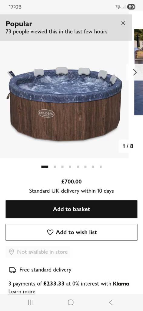 Torronto 7 lazy spa hot tub