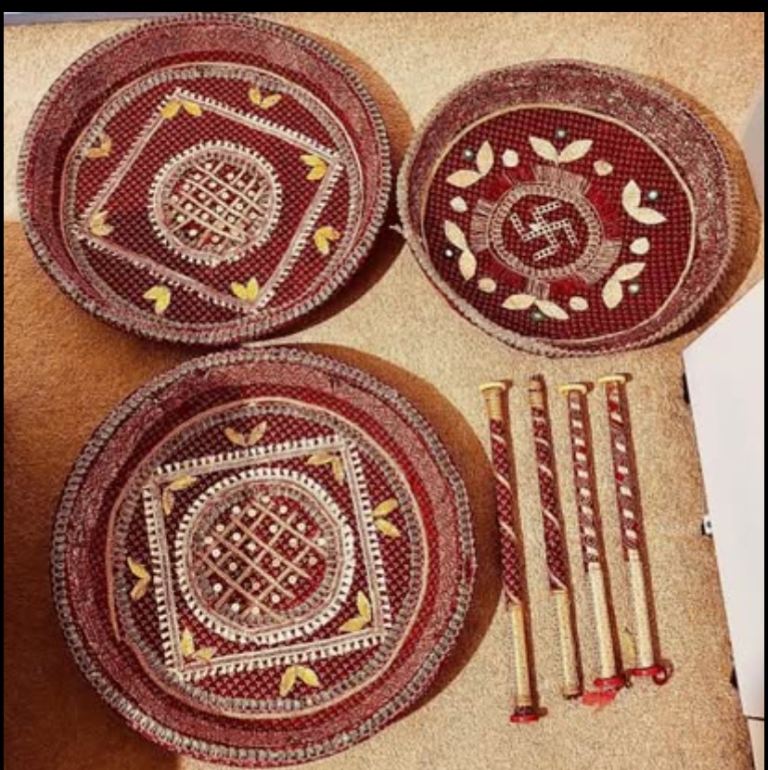 Asian wedding decor 3 excellent mehndi large baskets for gifts presents