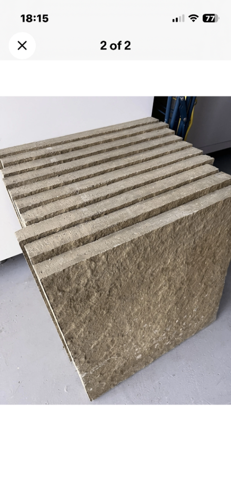 10 x Marshall’s Urbex Riven Buff  NEW UNUSED Concrete Paving  450x450x38