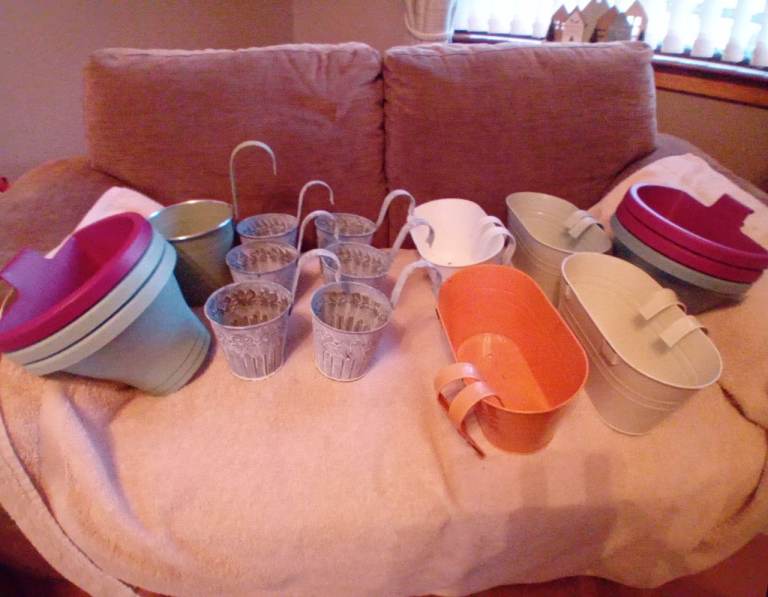 Variety Of Garden Pots.