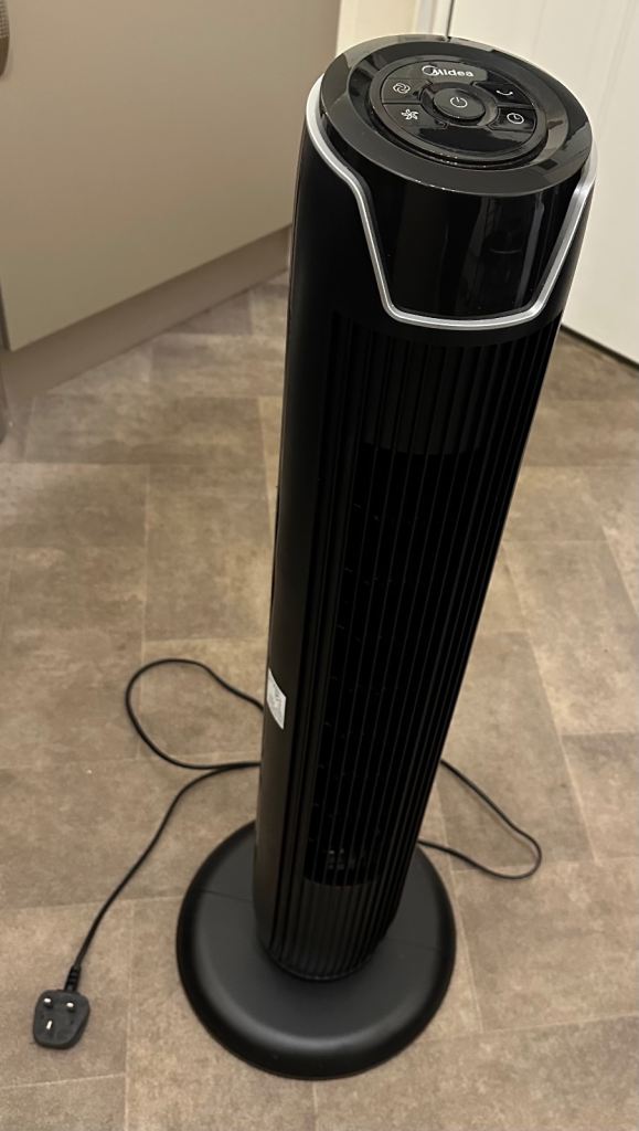 Midea tower fan black 