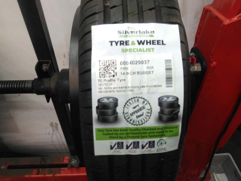 185 70 R14 88h Kapsen Hd918 6mm Partworn Pressurte Tested Tyre