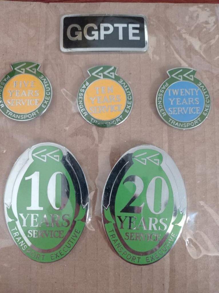 Greater Glasgow Passenger Transport Executive GGPTE bus badges x 6