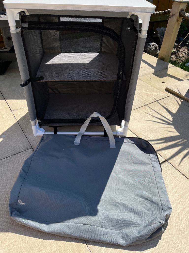 Collapsible Camping Storage Unit with Carry Bag