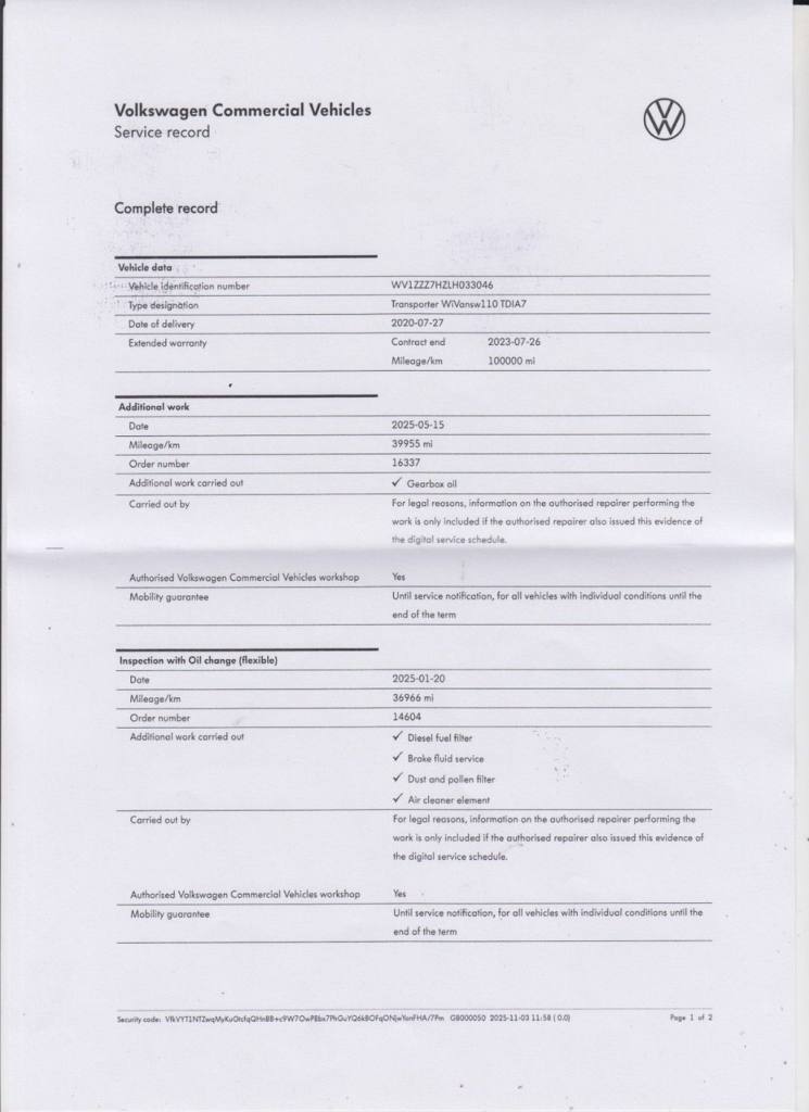 2020 20 VOLKSWAGEN TRANSPORTER 2.0 TDI T32 HIGHLINE KOMBI DOUBLE CAB 5DR DSG SWB