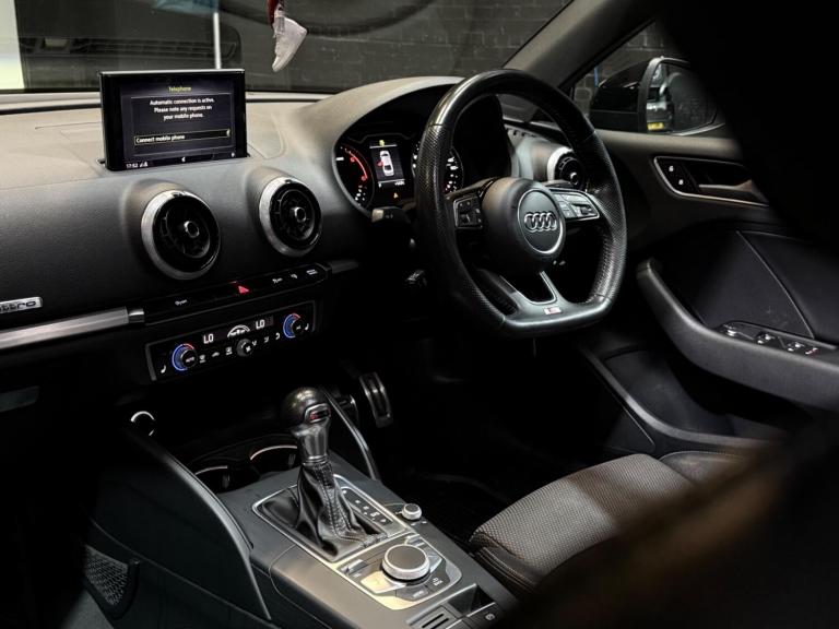 2017 Audi A3 2.0 TDI Black Edition S Tronic Auto 6Spd quattro Euro 6 (s/s) 4dr SALOON Diesel Auto...