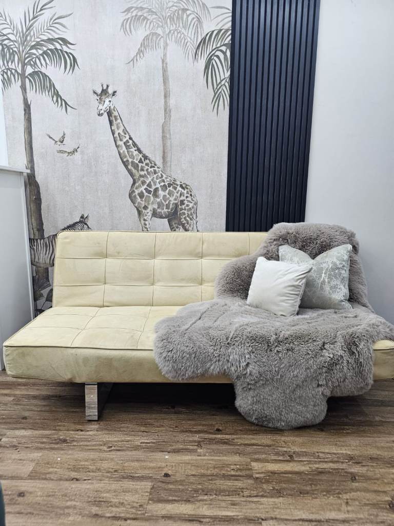 image for BoConcept ZEN Sofa Bed beige suede