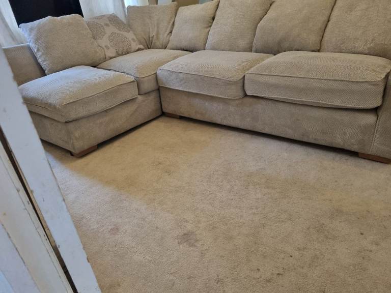 Corner sofa L shape with foot stool  dlever available 