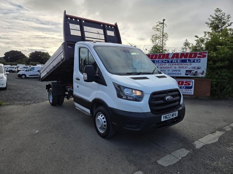 2022 ON 22 PLATE FORD TRANSIT 350 LEADER TDCI 130 TIPPER PICKUP 77K ULEZ FREE 