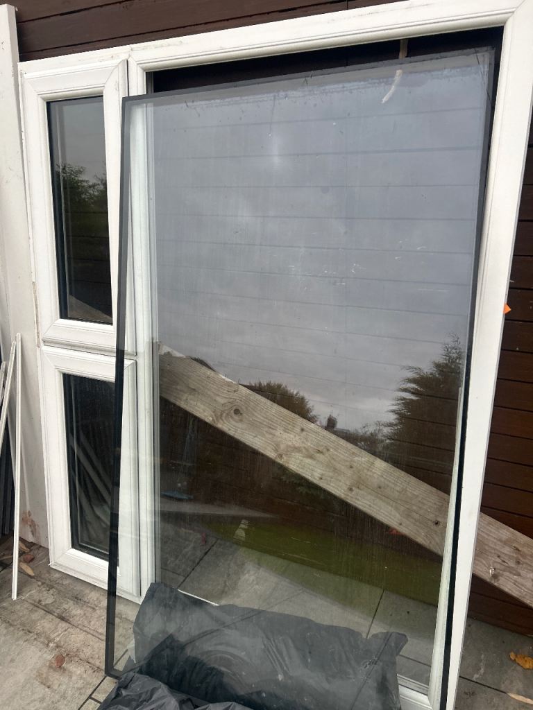 White UPVC window 