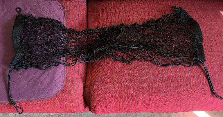 Cargo net for car boot, elasticated opening, never used