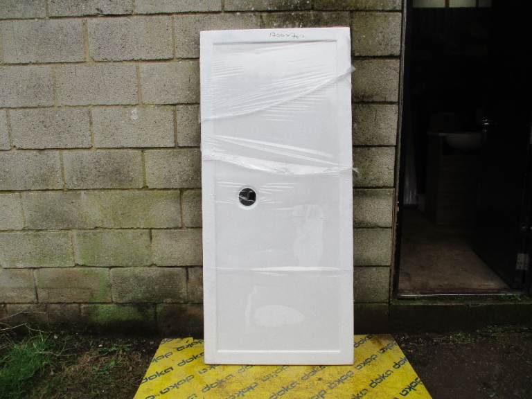 White Polycarbonate Walk In Shower Tray 1700mm x 760mm