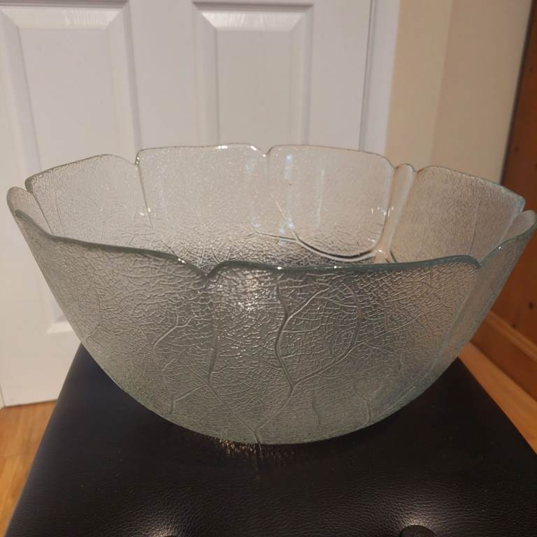 Glass Fruit Punch Bowl