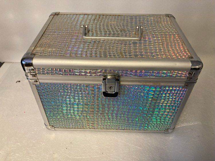 Aluminium Make Up Travel Storage Box Cosmetic Beauty Nail Vanity Case Organiser