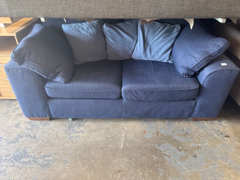 Navy 2 Seater Sofa 