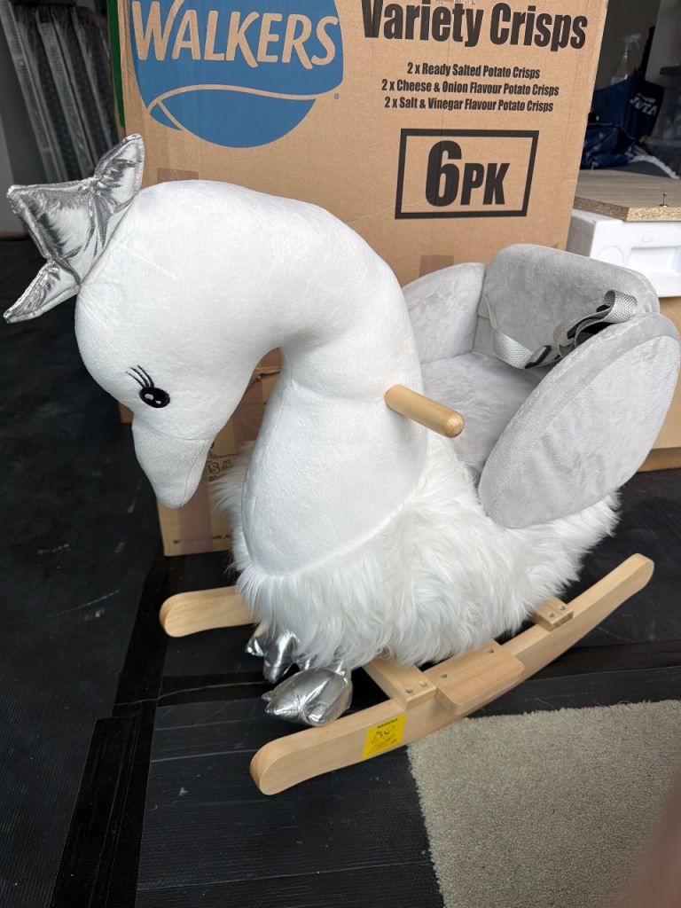 Swan rocking horse