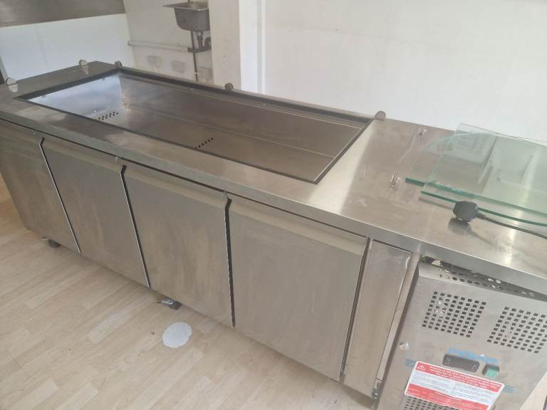 Polar 4 door refrigerated saladette 