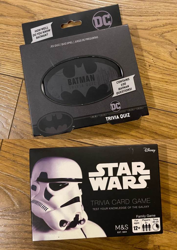 image for NEW BATMAN TRIVIA QUIZ + NEW STAR WARS TRIVIA QUIZ : BOTH FOR £5 