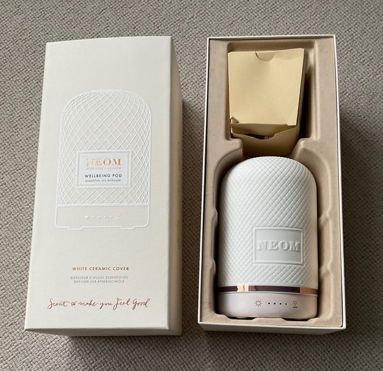 NEOM well-being pod and bedtime essential set