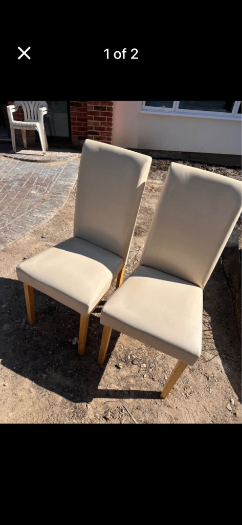 2 x dining chairs 
