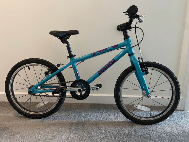 Kids 18" wheel Squish Bike - Great Condition - Aqua - 4-6 year old