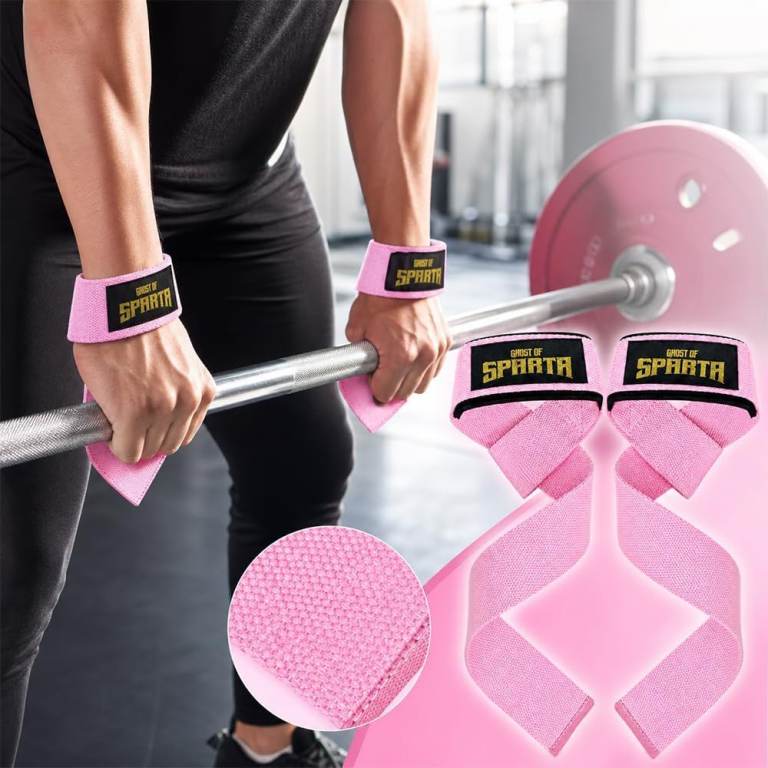 Weight Lifting Straps, Padded Gym Wrist Straps for Deadlift Training | Adjustable Grip  