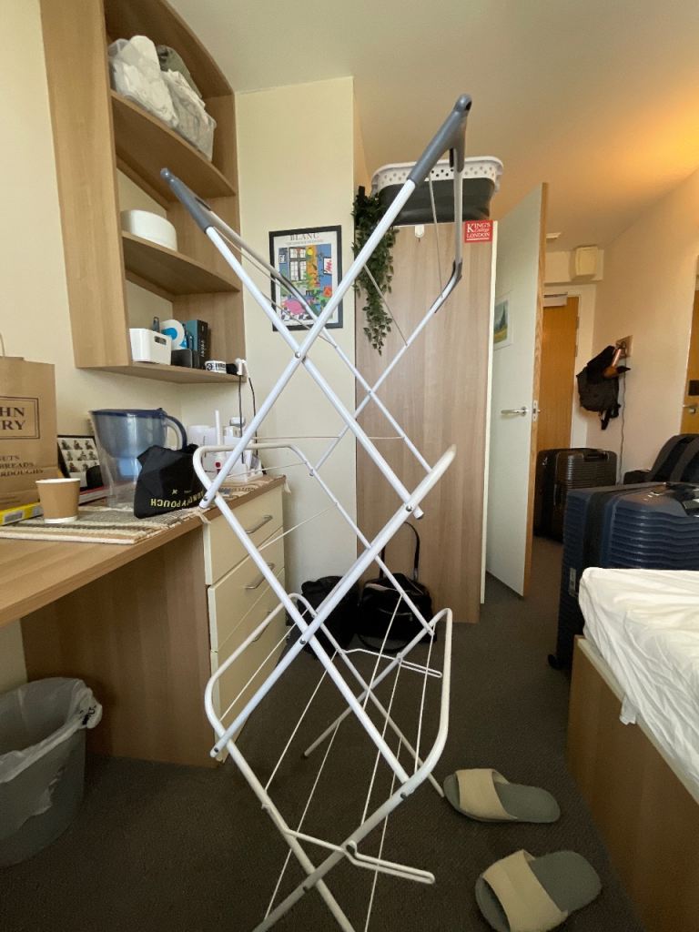 Large White Clothes Drying Rack - Good Condition