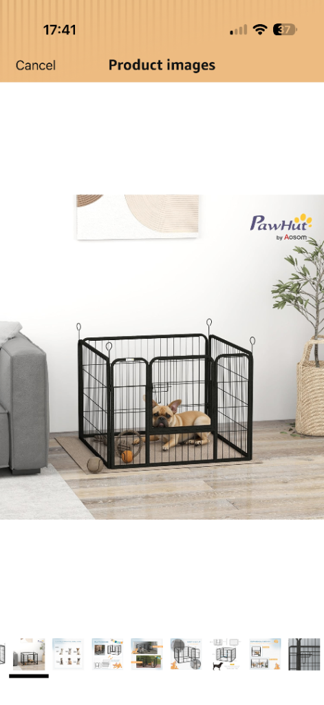 Pawhut dog small dog pen 