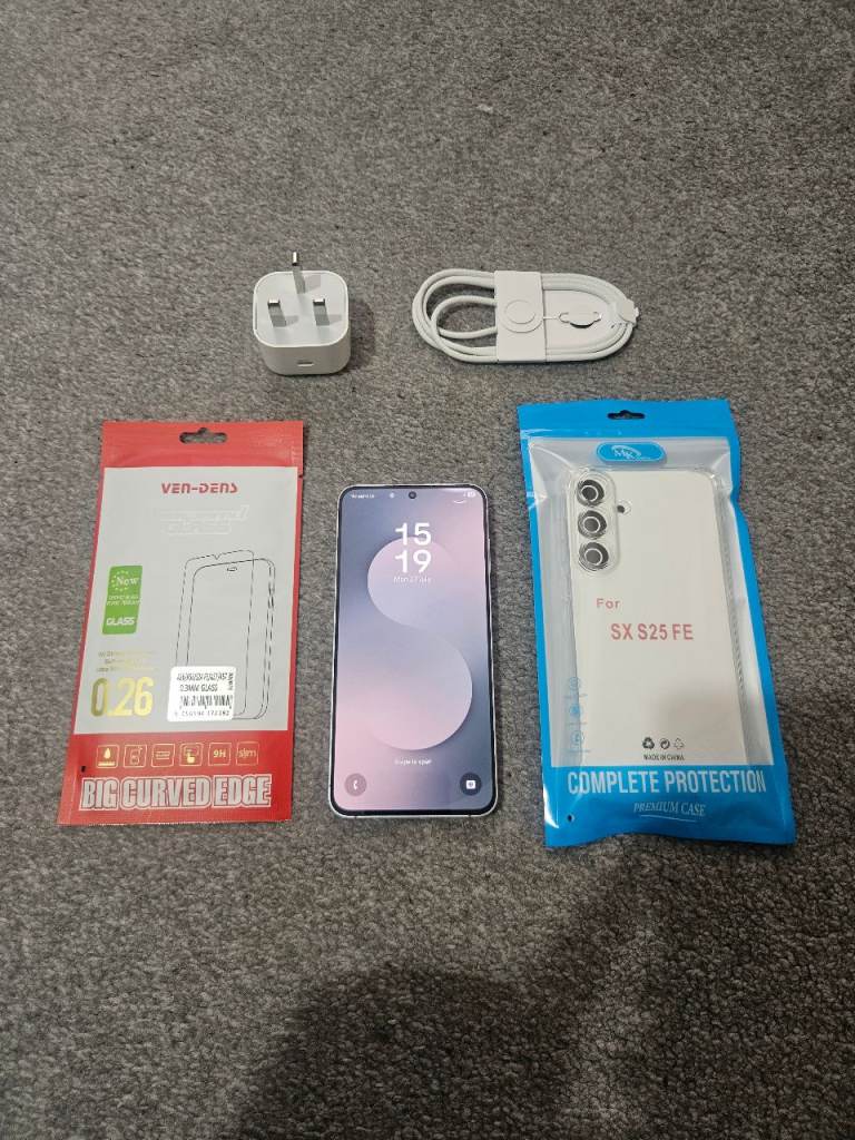 Samsung S25 FE 5G 256GB Unlocked Black Dual Sim Warranty