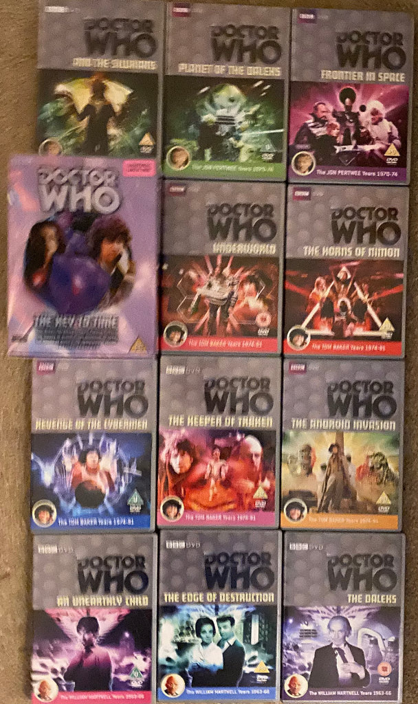 Doctor Who, Hartnell, Pertwee and Tom Baker era DVD's