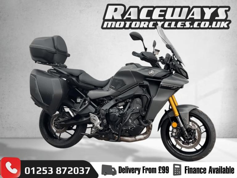 YAMAHA TRACER 9GT 2022 22 REG 19,698 MILES GREEN USED MOTORCYCLE 890CC