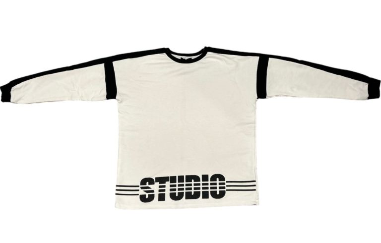 Womens New Look Jumper Black White Studio Sports Size 12