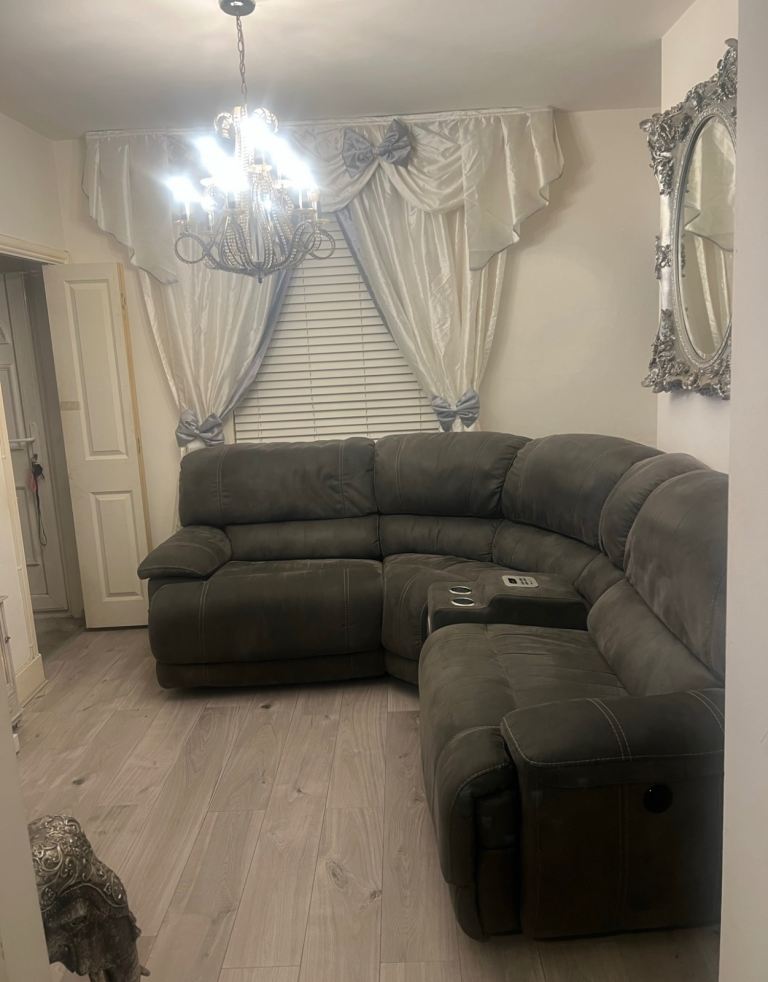 Harvey’s Grey Recliner Corner Sofa