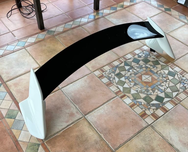 Honda Civic Type R FK8 Rear Spoiler Wing - Championship White (NH0) & Black