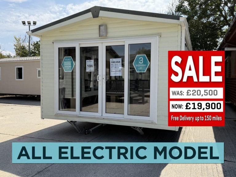 3 Bed 39x12 Static Caravan - DG, CH, Open Plan Lounge, Sofas, Ensuite - Offsite
