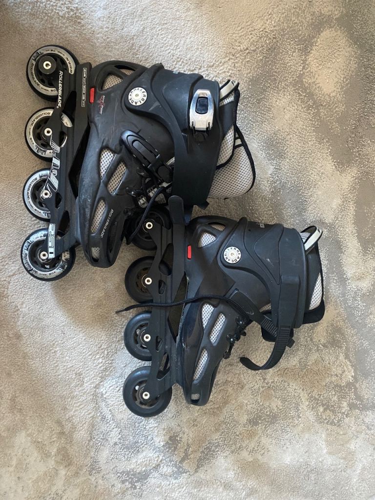 Rollerblade Spark Black Inline Skates - Good Condition