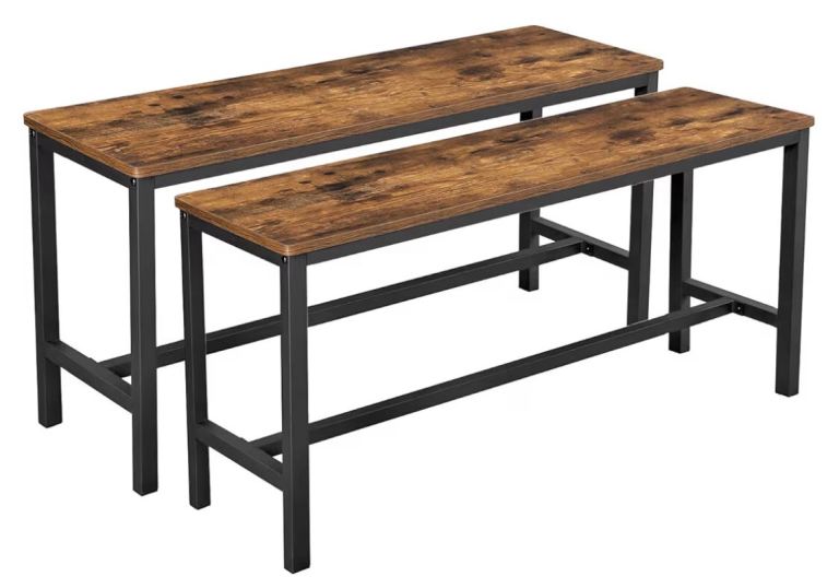Industrial Style  Benches – Set of 2