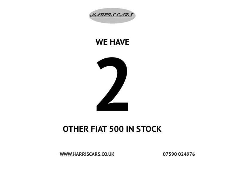 2016 Fiat 500 1.2 Lounge Hatchback 3dr Petrol Manual Euro 6 (s/s) (69 bhp) 12 MONTHS AA,  HATCHBA...