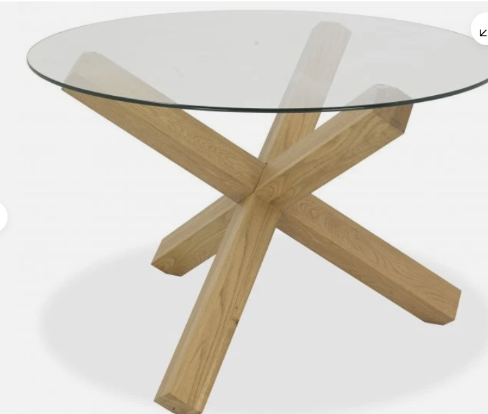 dining table with glass top