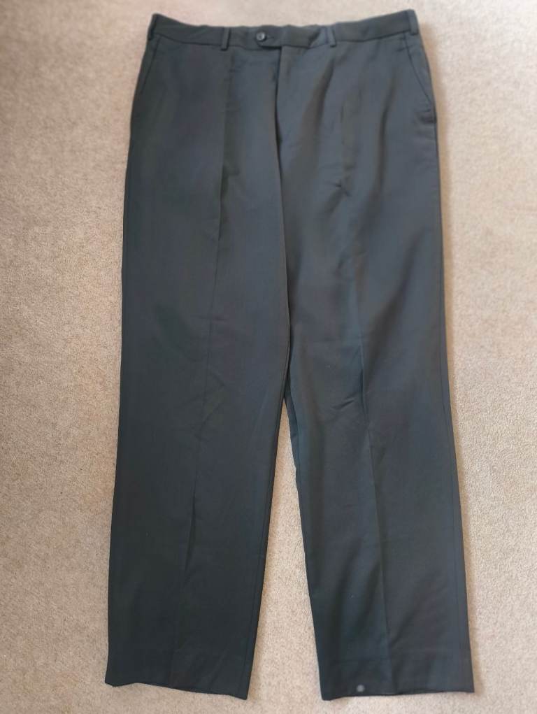 Men's Scriber & Marks London black formal trousers W38/L33 £5