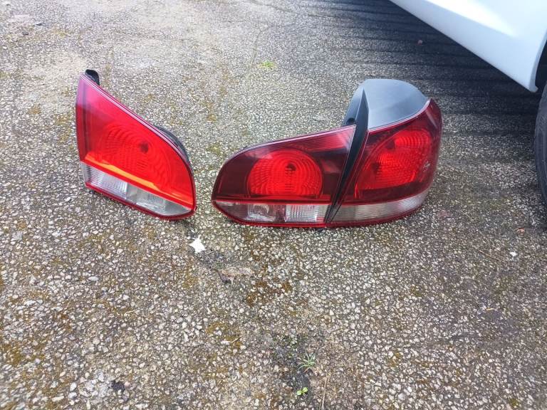 VW Golf MK6 Rear Tail Lights OEM Genuine 2009–2013  x2 Driver x1 Passenger