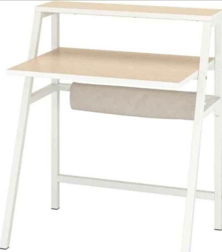 New in box IKEA mittplan desk white metal frame