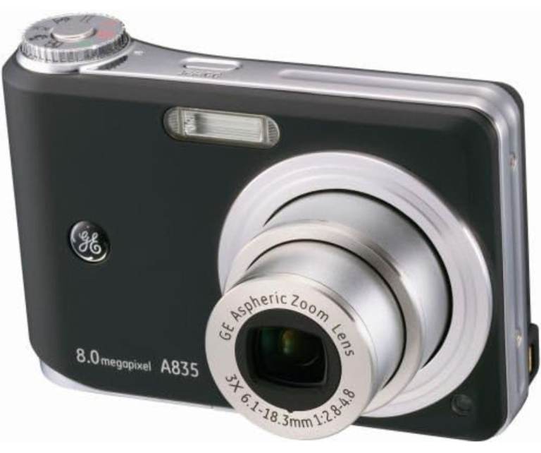 GE-A835 8MP Digital Camera with 3X Optical Zoom (Black)