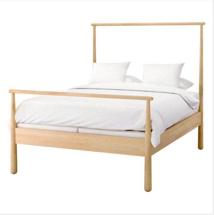 Beautiful “IKEA” GJÖRA Solid Wood Four Poster King Bed – Superb Condition 