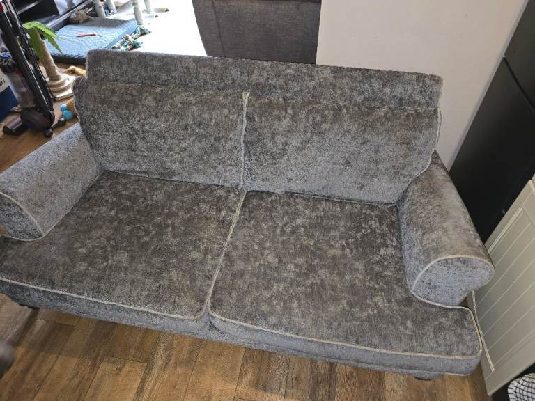 Crushed velvet large 2 seater sofa