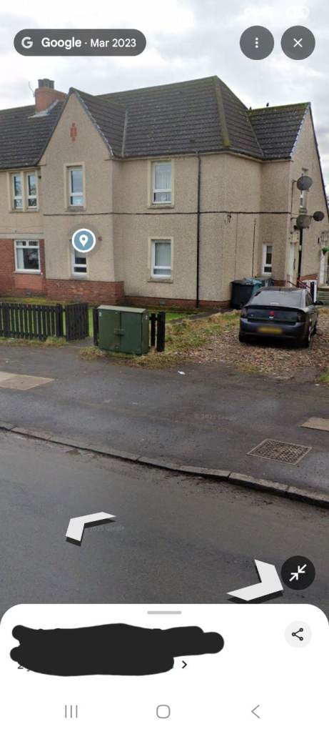 Four bed upper four in a block North Lanarkshire 