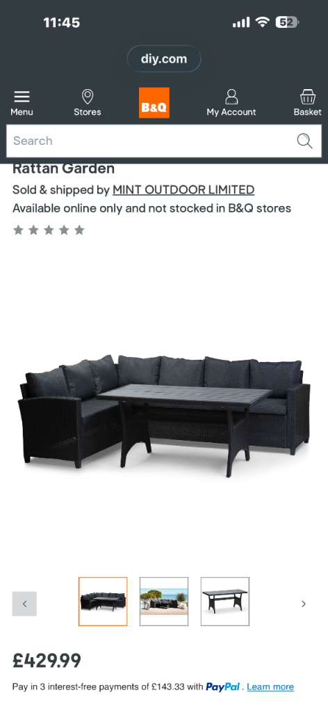 Garden dining table and chairs 